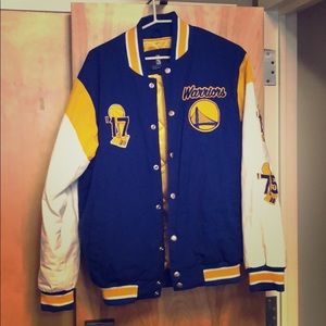 Warriors championship jacket .